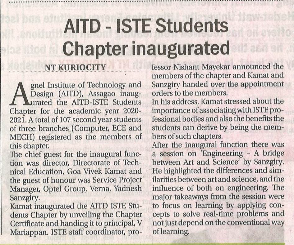 ISTE_Inauguration