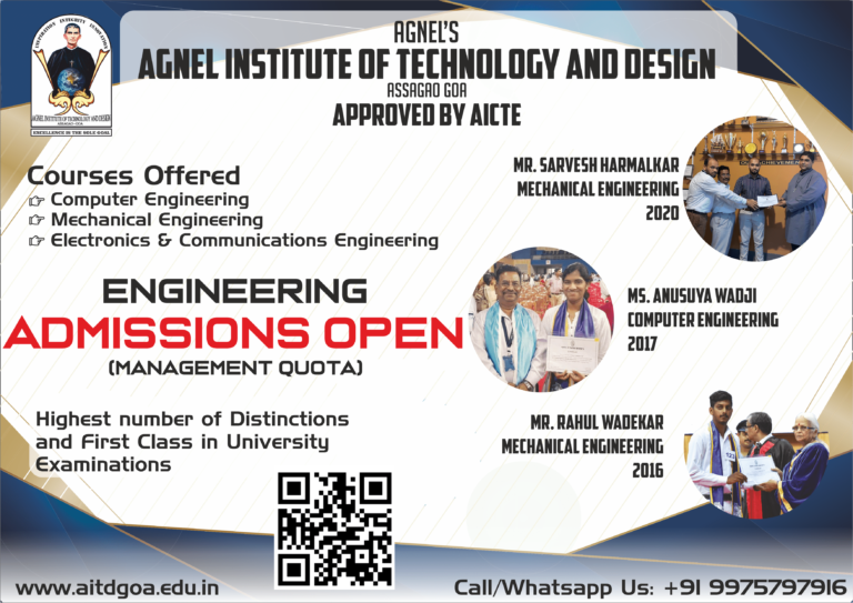 Mock Engineering Entrance Test 2022 Agnel Institute Of Technology Design AITDGOA